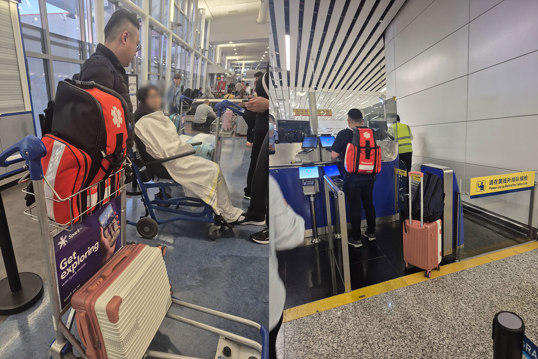 Full medical team escort
