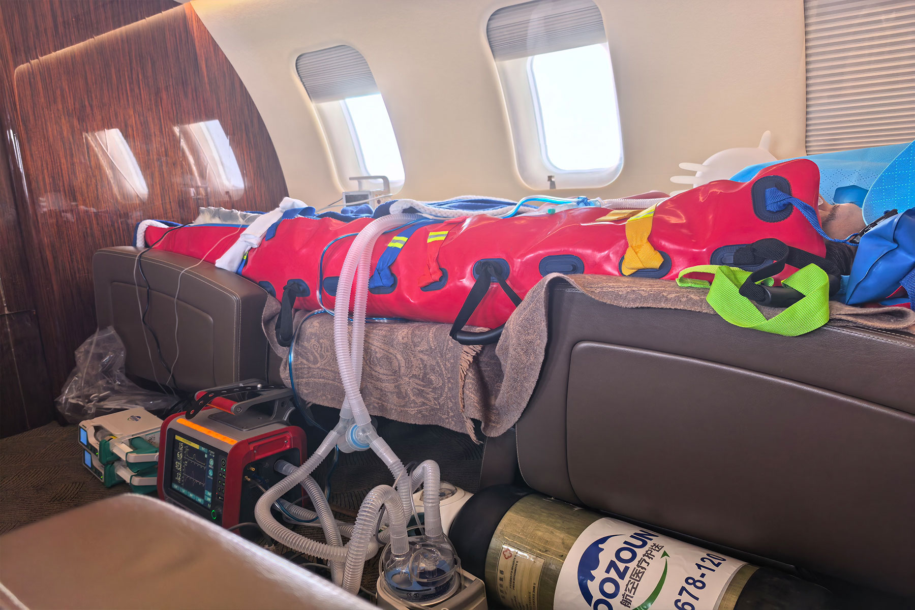 Patient transport by private medical aircraft